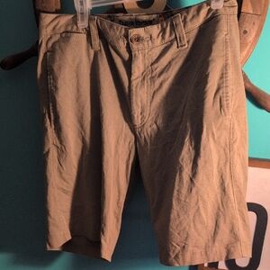 Tailor Vintage Men's Khaki Flat Front Shorts